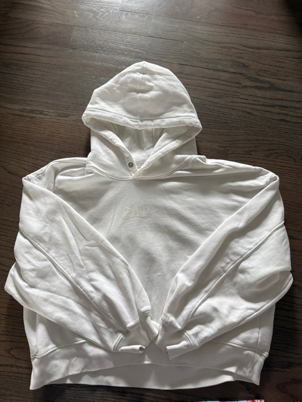 GAP White Hooded Sweatshirt